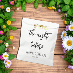 Die Nacht vor der Hochzeit Probe Dinner Geschenktütchen