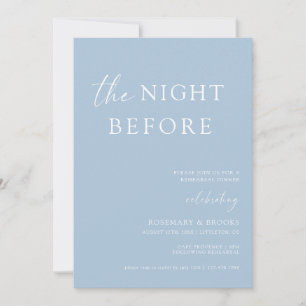 Die Nacht vor der Hochzeit Probe Dinner Invitati Einladung