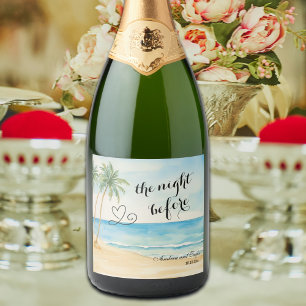 Die Nacht vor der Hochzeit unter Strand und Palmen