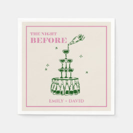 Die Nacht vor der Hochzeit von Napkins Serviette