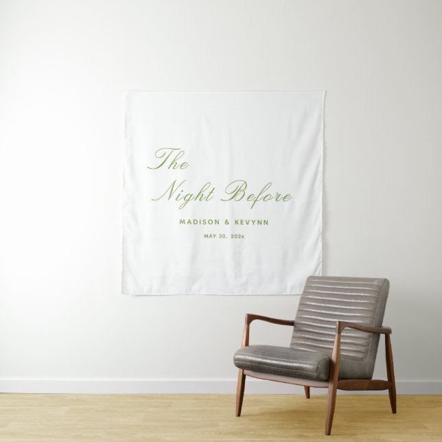 Die Nacht vor der Hochzeit Wandteppich (Beispiel)