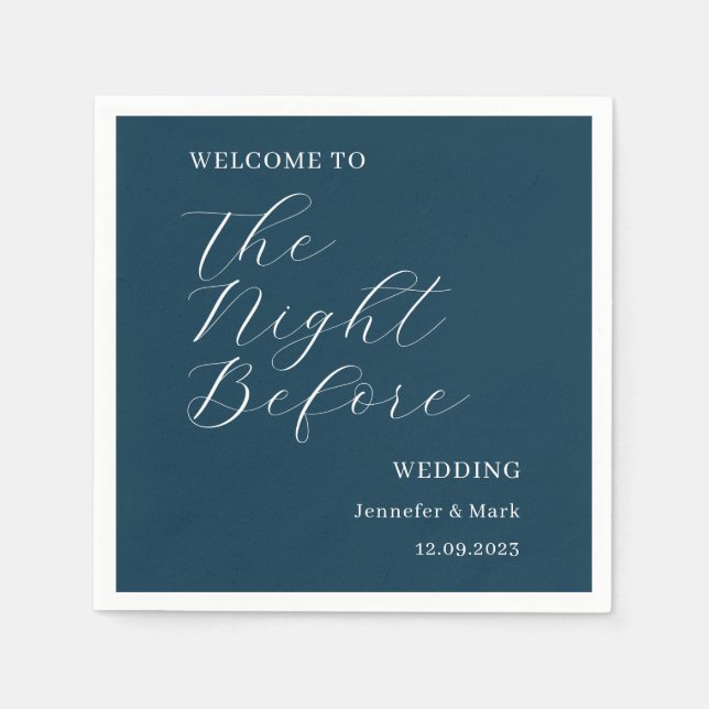 Die Nacht vor der Hochzeit - Willkommen in der Pro Serviette (Vorderseite)