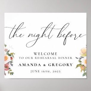 Die Nacht vor der Hochzeitsprobe-Dinner Begrüßung Poster