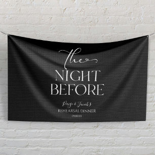 Die Nacht vor der kleinen Hochzeit Probe Dinner Banner