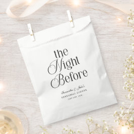 Die Nacht Vor Der Moderne Elegante Probe Dinner Geschenktütchen