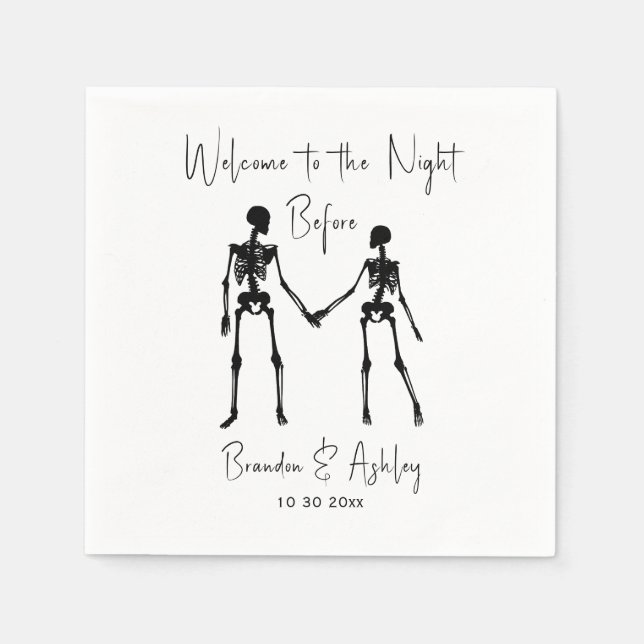 Die Nacht vor der Probe Serviette (Vorderseite)