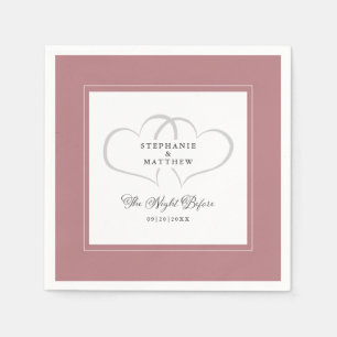 Die Nacht vor der Probeessen Dusty Rose Serviette