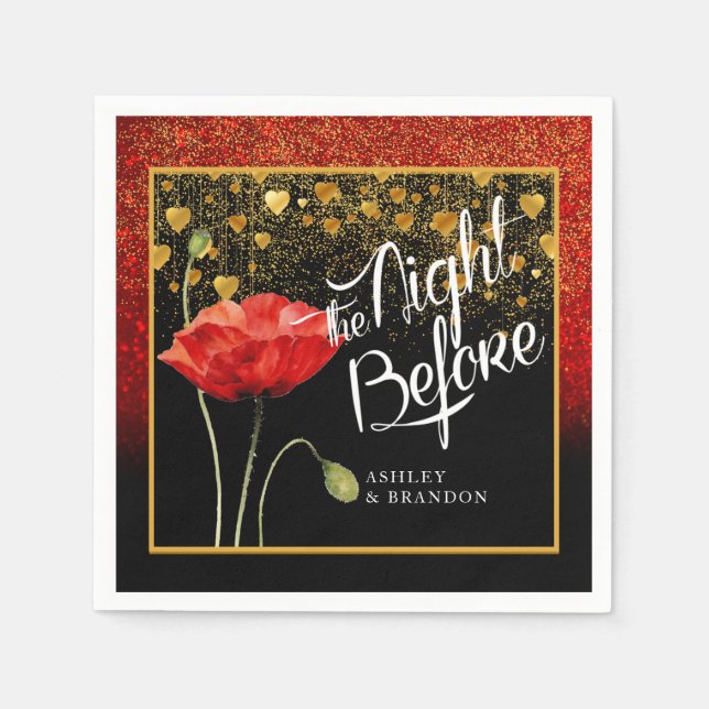 Die Nacht vor Napkins Serviette (Vorderseite)