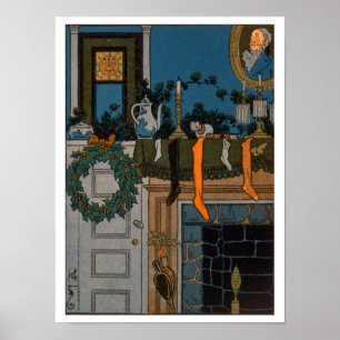 Die Nacht vor Weihnachten durch Denlow, 1903 Poster