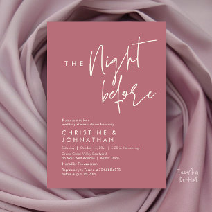 Die Nacht Vorher, Lockere Hochzeitsprobe Dinner Einladung