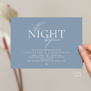 Die Nacht Vorher, Moderne Hochzeitsprobe-Abendesse Einladung
