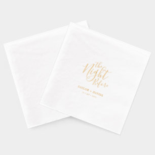 Die Nacht Vorher   Probedinner zur Hochzeit Servietten Mit Folie