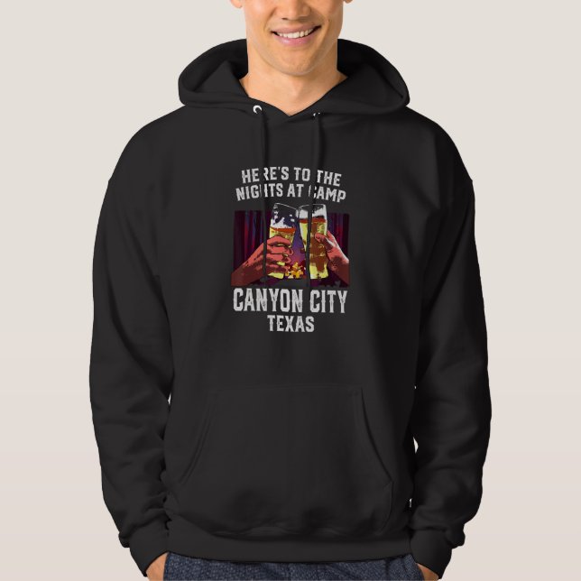 Die Nächte im Camp Canyon City Camping Te Hoodie (Vorderseite)