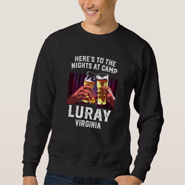 Die Nächte im Camp Luray Camping Virginia Sweatshirt (Vorderseite)