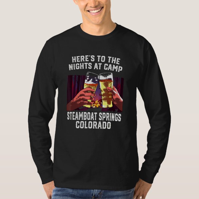 Die Nächte im Camp Steamboat Springs Camp T-Shirt (Vorderseite)