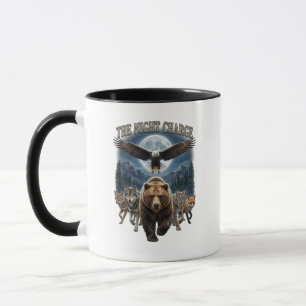 Die Nachtladung: Adler Bär Wolf Waldhüter Tasse