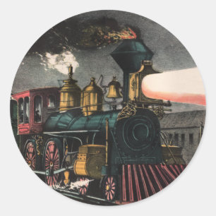 Die nächtlichen Express-Sticker Runder Aufkleber