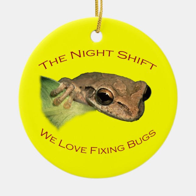 Die Nachtschicht Keramikornament (Vorne)