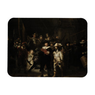 Die Nachtwache durch Rembrandt Van Rijn Magnet