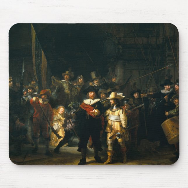 Die Nachtwache - Rembrandt Mousepad (Vorne)