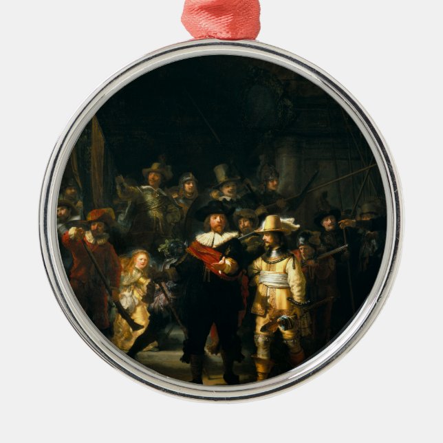 Die Nachtwache - Rembrandt Ornament Aus Metall (Vorne)