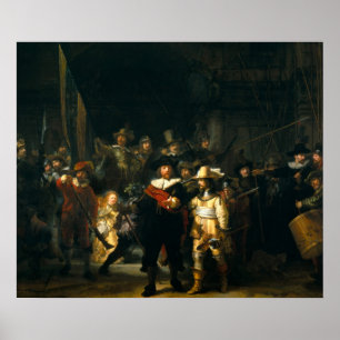 Die Nachtwache - Rembrandt Poster