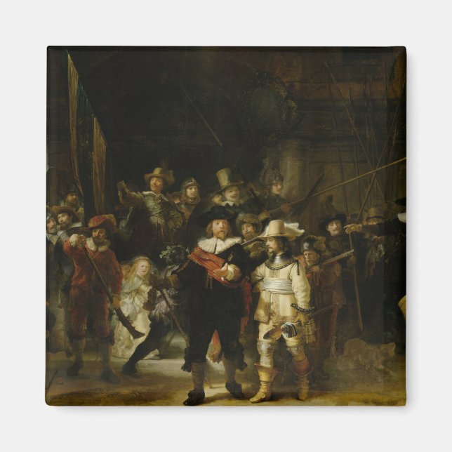 Die Nachtwache, Rembrandt van Rijn Magnet (Vorne)