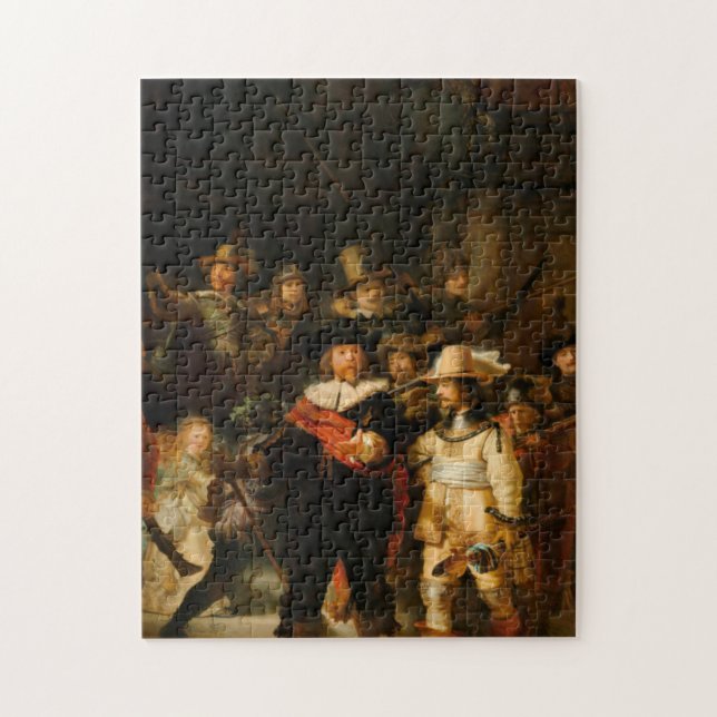 Die Nachtwache von Rembrandt Puzzle (Vertikal)