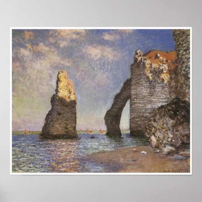 Die Nadel, Etretat, 1885 Poster (Vorne)