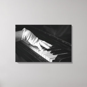 Die Nähe zum Piano-Makro, Handspiel Leinwanddruck