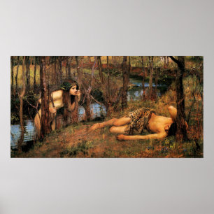 Die Najade von John William Waterhouse Poster