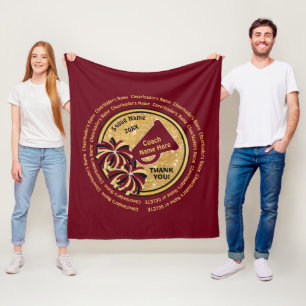 Die Namen ALLER Cheerleader, Fleecedecke