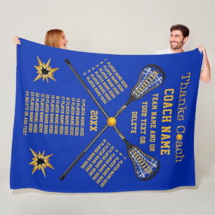 Die Namen-Danklacrosse-Trainer-Geschenke alles Fleecedecke