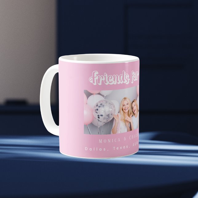 Die Namen der besten Freunde des Fotos sind pink w Kaffeetasse (Von Creator hochgeladen)