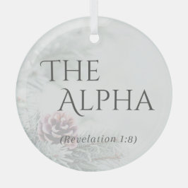 "Die Namen Jesu" Glasschmuck - Die Alpha Ornament Aus Glas