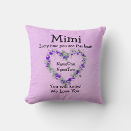 Die Namen von Kindern ändern Mimi - Siehe Herzlich Kissen