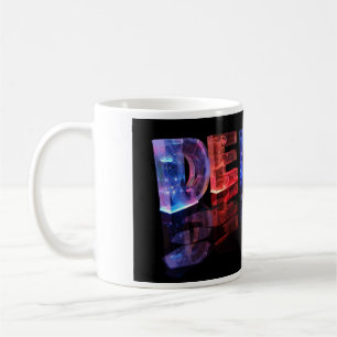 Die Namensdenise in 3D beleuchtet (Fotografie) Tasse