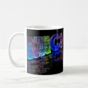 Die Namensmichelle in 3D beleuchtet (Fotografie) Tasse