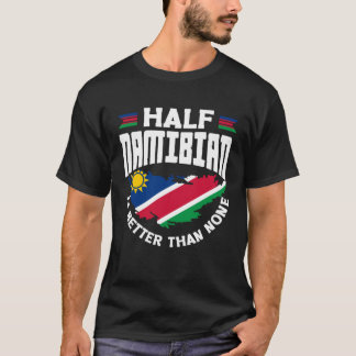 Die namibische Fahne Namibia ist halb namibisch be T-Shirt