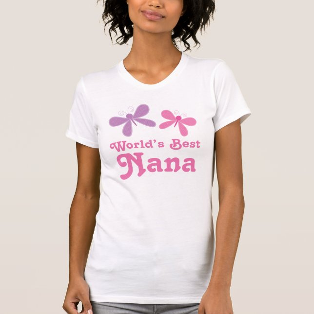 Die Nana-Damen-T-Shirt der Libellen-Welt bestes T-Shirt (Vorderseite)