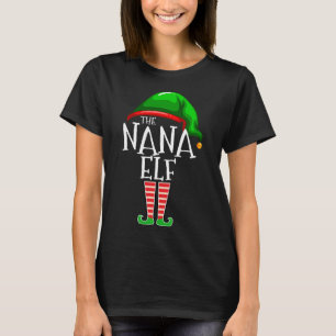 Die Nana Elf Familie passt Weihnachtsgeschenk Groß T-Shirt