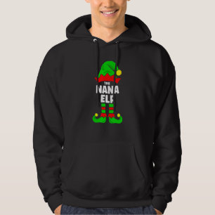 Die Nana-Elfe Weihnachtspassende Dekorationen Fa Hoodie