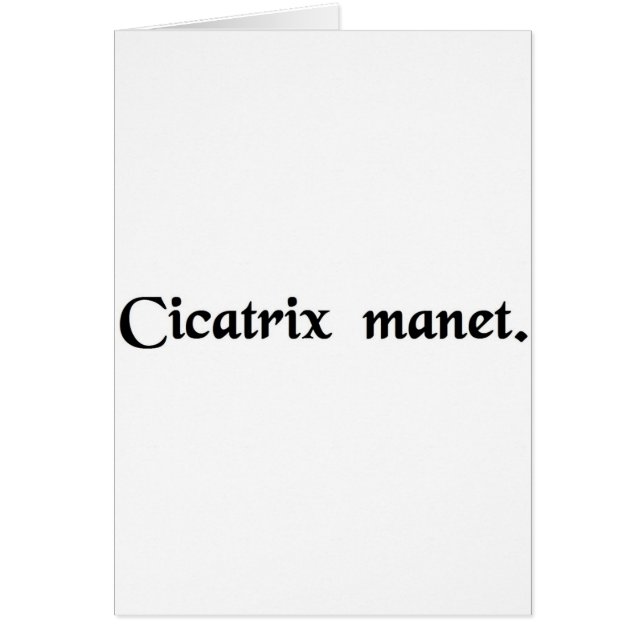 Die Narbe bleibt (Vorne)