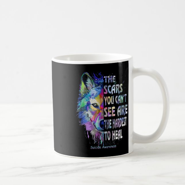 Die Narben, die Sie nicht sehen können, sind am sc Kaffeetasse (Rechts)