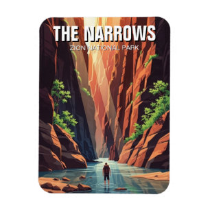 Die Narrows im Zion National Park Utah Magnet