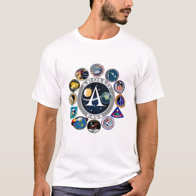 Die NASA-Apollo-Programm Auftrag-Flecken-Abzeichen T-Shirt (Vorderseite)