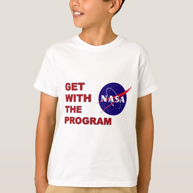 Die NASA erhalten mit dem Programm T-Shirt (Vorderseite)