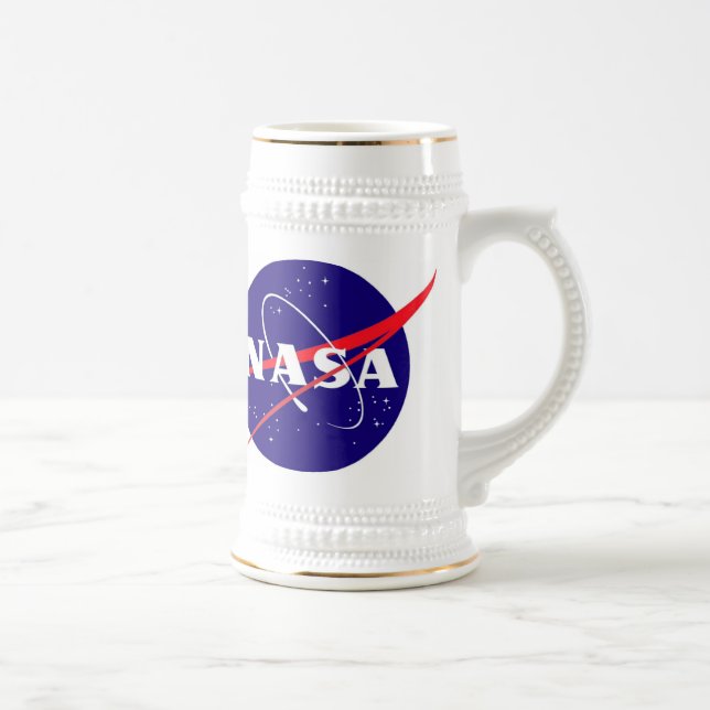 Die NASA-Fleischklöschen-Logo Bierglas (Rechts)