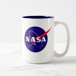 Die NASA-Fleischklöschen-Logo Zweifarbige Tasse