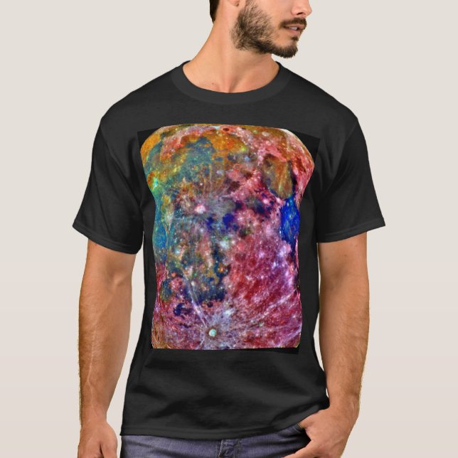 Die NASA - Galileo - Mond - falsche Farbe T-Shirt (Vorderseite)